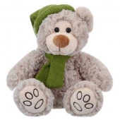 RL24023-18 Игрушка мягконабивная ТМ "Relana" Мишка в шапочке и шарфике, 18 см, в/п 18*13*-13 см - КОЛОРЛОН ВТД Новосибирск