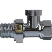 кран запорный для радиатора  прямой 1/2" хром TeRma (33662) блистер - КОЛОРЛОН ВТД Новосибирск