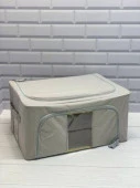 HHSS-4030_GRY Чехол д/хранения 40x30x20см на молнии с ручками, серый, полиэстер - КОЛОРЛОН ВТД Новосибирск