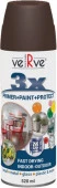 Эмаль VERVE 3X 889-8017 шоколадно-коричневая п/матовая RAL8017,акриловая спрей 520мл - КОЛОРЛОН ВТД Новосибирск