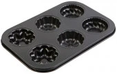 Форма для выпечки LaDina метал. "Цветы" 25,4*17,7 см 6 ячеек арт.70001-7/100 - КОЛОРЛОН ВТД Новосибирск