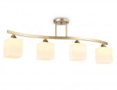 Люстра TR303122/4 CGD/FR золото/белый матовый E27/4 max 40W 840*150*300 - КОЛОРЛОН ВТД Новосибирск