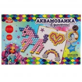 315509 Набор д/детского тв-ва аквамозаика 600 бусин, единороги МУЛЬТИ АРТ в кор.24шт - КОЛОРЛОН ВТД Новосибирск