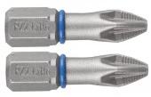 Биты ЗУБР "ЭКСПЕРТ" тип хвостовика C 1/4", PZ2, 25мм, 2шт 26013-2-25-2 - КОЛОРЛОН ВТД Новосибирск