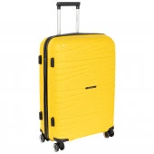 РР820 (3-ой) Yellow желтый (24") пластик PP (полипропилен)  чемодан средний - КОЛОРЛОН ВТД Новосибирск