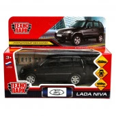 389228 Машина металл LADA NIVA длина 12 см, двери, багаж, инерц, черный, кор. Технопарк в кор.2*36шт - КОЛОРЛОН ВТД Новосибирск