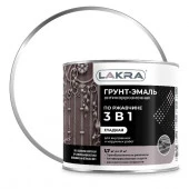 Грунт-эмаль 3 в 1 Лакра Белый 1,7кг Л-С - КОЛОРЛОН ВТД Новосибирск