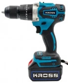 KROSS Аккумуляторная ударная дрель-шуруповерт KLi-128EC, 110Нм, 2*4 А/ч - КОЛОРЛОН ВТД Новосибирск