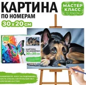 MKR3020-114 Набор для рисования "Картина по номерам 20*30 см. Задумчивая овчарка"Мастер класс - КОЛОРЛОН ВТД Новосибирск