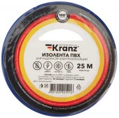 Изолента ПВХ 19мм/25м/0,13мм синяя KRANZ - КОЛОРЛОН ВТД Новосибирск
