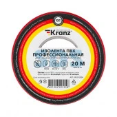 Изолента ПВХ 19мм/20м/0,18мм красная KRANZ Professional - КОЛОРЛОН ВТД Новосибирск