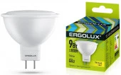 9W Ergolux LED-JCDR-9W-GU5.3-3K 13624 - КОЛОРЛОН ВТД Новосибирск