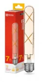 Лампа LED-T30-deco gold 7Вт 230В Е27 3000К 720Лм 185мм золотистая IN HOME - КОЛОРЛОН ВТД Новосибирск