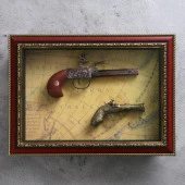 Мушкет в раме, набор 2в1, на карте мира, 5*38*28см микс 836021 - КОЛОРЛОН ВТД Новосибирск