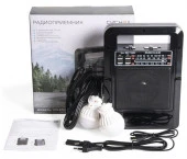 Радиоприемник "VIKEND Traveler", УКВ 64-108МГц,акб1200мA,бат.2*R20,USB/TF,солн.бат.,2*ламп - КОЛОРЛОН ВТД Новосибирск