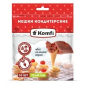 Мешки кондитерские одноразовые, ПВД,  23*45 см, 10 шт/уп., Komfi 20199 - КОЛОРЛОН ВТД Новосибирск