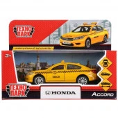 272318  Машина металл "HONDA ACCORD ТАКСИ", длина 12см, открыв. двери, инерц. в кор. Технопарк в кор - КОЛОРЛОН ВТД Новосибирск