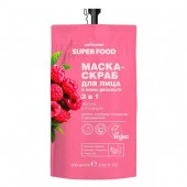 CAFE MIMI SF  Маска-скраб д/лица и зоны декольте 3 в 1 МАЛИНА И РОЗМАРИН (дой-пак), 100 мл - КОЛОРЛОН ВТД Новосибирск