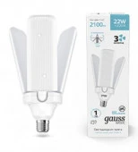 22W Лампа Gauss Basic 22W 2100lm 4000K E27 Клевер-3 LED - КОЛОРЛОН ВТД Новосибирск