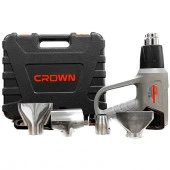 * CROWN Фен технический CT19007 BMC, 2000Вт, 50-600гр.С, 350/500л/мин, 0,8кг Кейс+ насадки - КОЛОРЛОН ВТД Новосибирск
