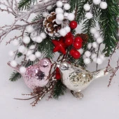 Набор украшений SHINE "Birds of Happiness" 10,5х7 см (2 шт.), baby pink/light champagne 201-1992 - КОЛОРЛОН ВТД Новосибирск