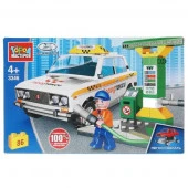 320489 LADA конструктор lada-2106 на заправочной станции, 86 дет. Город мастеров в кор.36шт - КОЛОРЛОН ВТД Новосибирск