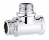 Тройник (хром) н/в/в резьба  1/2"х1/2"х1/2 ш/г/г K-TMFF222 TIM - КОЛОРЛОН ВТД Новосибирск