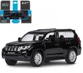 JB1251022ТМ "Автопанорама" Машинка металл.1:42 Land Cruiser Prado, черный,  инерция, откр. двери, в/ - КОЛОРЛОН ВТД Новосибирск