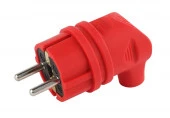 Вилка с/з угловая каучук IP44 16A красная ЭРА V9-RED-IP44*** - КОЛОРЛОН ВТД Новосибирск