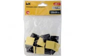 iEK Площадка самоклеящаяся 25х25 черная под хомуты (20шт) UHP31-25-020 - КОЛОРЛОН ВТД Новосибирск