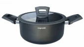Кастрюля с крышкой, 20*9,5 см, 2,7 л, алюминий, АП, индукция, Frontera gris, Es, FRGT20GE101 - КОЛОРЛОН ВТД Новосибирск