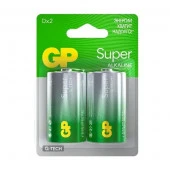 Алкалиновые батарейки GP Super Alkaline G-Tech 13А типоразмера D - 2 шт. - КОЛОРЛОН ВТД Новосибирск