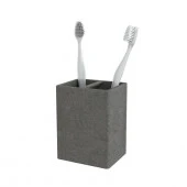 STONE, BLACK Стакан для зубных щеток настольный, - КОЛОРЛОН ВТД Новосибирск
