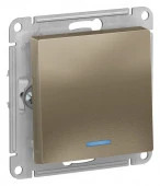 ATN000513 Шампань Выключатель 1 кл. с подсв AtlasDesign - КОЛОРЛОН ВТД Новосибирск