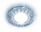 ***Точка с LED подсветкой S287 CL прозрачный GU5.3+3W(LED WHITE) D90*25 - КОЛОРЛОН ВТД Новосибирск