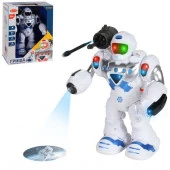 JB0404069 ТМ "Smart Baby" Робот Гриша на батар,стреляет ракетами,ходит,свет,муз,проектор, 27*21*12 - КОЛОРЛОН ВТД Новосибирск