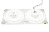 02-16 Плата 220В, 24Вт, smd2835, IP20, 80Лм/Вт, 4000 К, 120*63мм, прямоугольная с линзой,б/пульс. - КОЛОРЛОН ВТД Новосибирск
