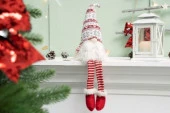 Фигура новогодняя Гном сидячий LED h=40см микс арт.10121-1715 Код267388 - КОЛОРЛОН ВТД Новосибирск