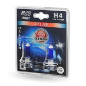 Галогенная лампа AVS ATLAS  /5000К/ H4.12V.60/55W.блистер- 2шт. - КОЛОРЛОН ВТД Новосибирск