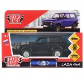 267179  ТМ Технопарк. Машина металл "LADA 4x4" 12см, открыв. двери, инерц., ЧЕРНЫЙ. в кор. в кор.2*3 - КОЛОРЛОН ВТД Новосибирск