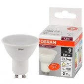 Лампа LEDVANCE LED 10 Вт GU10 3000К 800Лм спот 220 В (замена 75Вт) OSRAM - КОЛОРЛОН ВТД Новосибирск