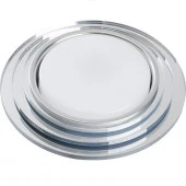 Точка с LED подсветкой 20LED*2835 SMD 4000K, 15W GX53, прозрачный, хром, CD5024 круг с драйвером - КОЛОРЛОН ВТД Новосибирск