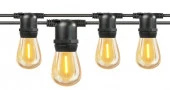 Гирлянда Белт Лайт Gen-Beltlight-5M-15E27-IP65 Black (Шаг 30См/16а/2*1,5mm +3m шнур) - КОЛОРЛОН ВТД Новосибирск
