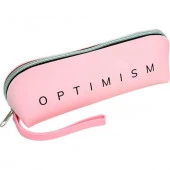 Пенал-косметичка силикон deVENTE 205*70*60 "Optimism" 7026537 (40предм.) розов.,треуг. - КОЛОРЛОН ВТД Новосибирск