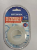 Лента "White Trade" Сверхпрочная Армированная двусторонняя клейкая лента 30мм*3м*8мм - КОЛОРЛОН ВТД Новосибирск