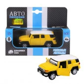 JB1200134ТМ "Автопанорама" Машинка металл. 1:43 Toyota FJ Cruiser, желтый, инерция, откр. двери, в/к - КОЛОРЛОН ВТД Новосибирск