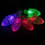 Гирлянда 5,5м,36 ламп LED,Шишка ,RG/RB,авторежим, прозр.пров. 183-765 - КОЛОРЛОН ВТД Новосибирск