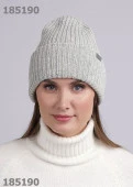 CLEVER 444157аш Шапка женская, *, Меланж св.серый - КОЛОРЛОН ВТД Новосибирск