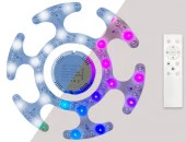 02-70 Модуль 40Вт, 230В/50Гц, 3600лм, DIM,  3000К-6500К, RGB, IP20, Ø270х25мм, круг, ПММА,ПДУ - КОЛОРЛОН ВТД Новосибирск