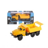 1200102ТМ "Автопанорама" Машинка металлическая 1:43, цвет желтый, резиновые колеса, инерция, в/к 7*1 - КОЛОРЛОН ВТД Новосибирск